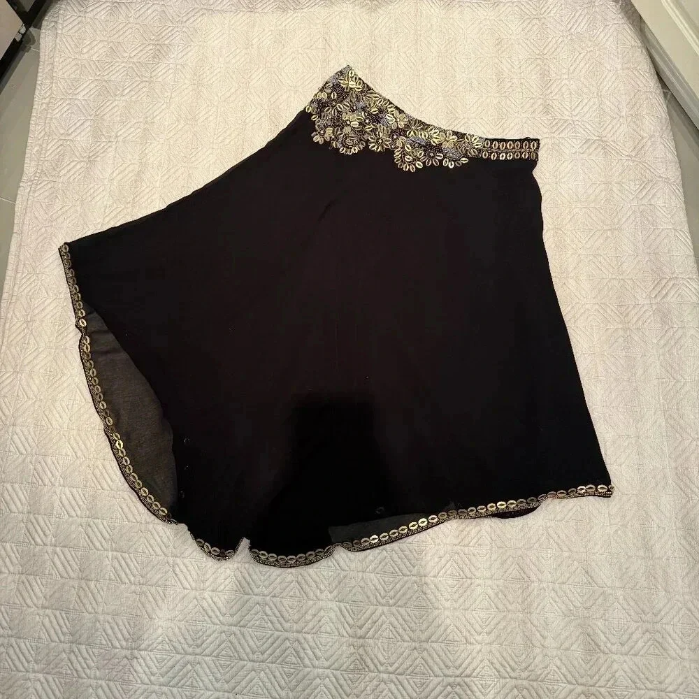 One Sleeve  Beaded Holiday Dress, Carribean Queen, US S - Picture 3 of 5